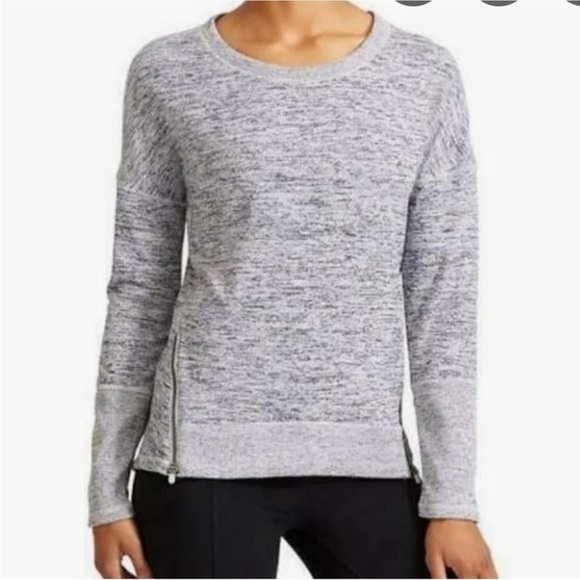 Athleta Tops - Athleta Blissful Space Grey Sweatshirt